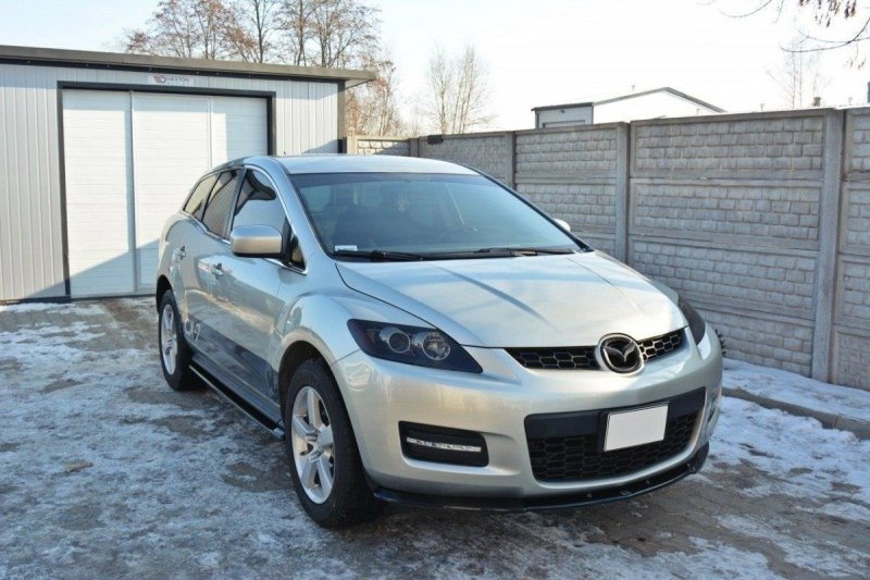 Maxton Front Ansatz für MAZDA CX-7 schwarz Hochglanz MA-CX-7-FD1-G