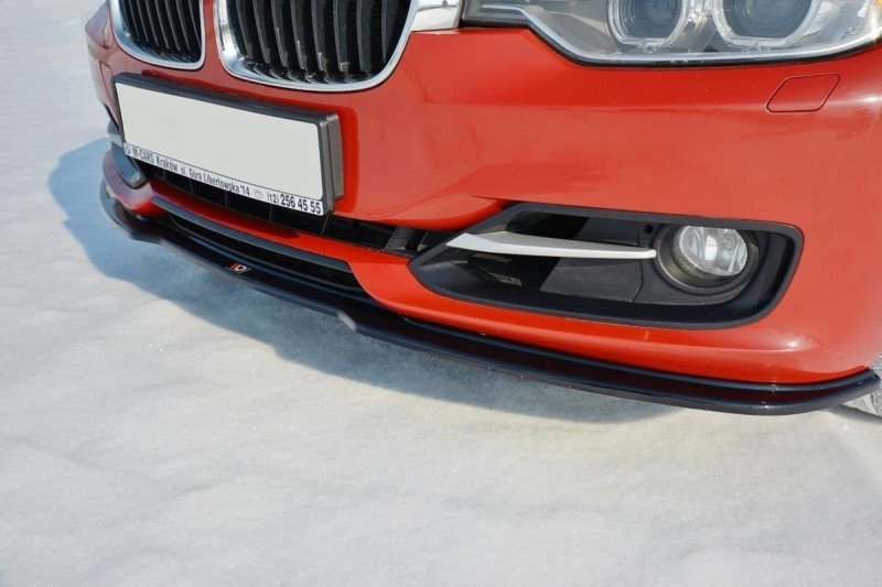 Maxton Front Ansatz V.1 für BMW 3er F30 schwarz Hochglanz BM-3-F30-FD1-G