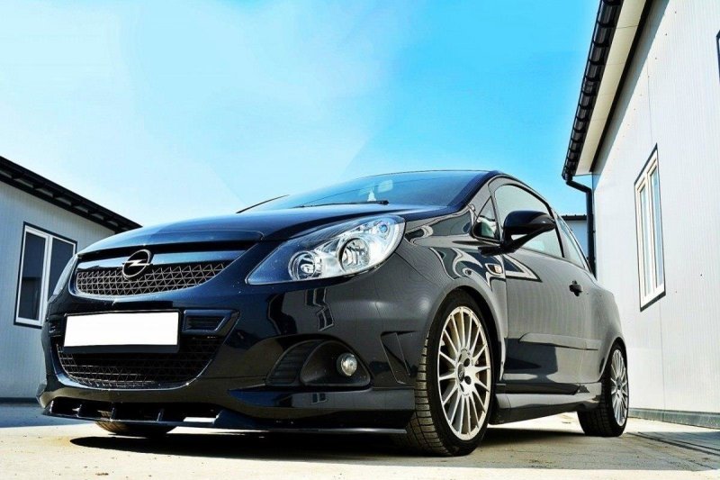 Maxton Front Ansatz für OPEL CORSA D NÜRBURG (FÜR OPC / VXR STOßSTANGE) schwarz Hochglanz OP-CO-D-OPC-NRB-FD1-G