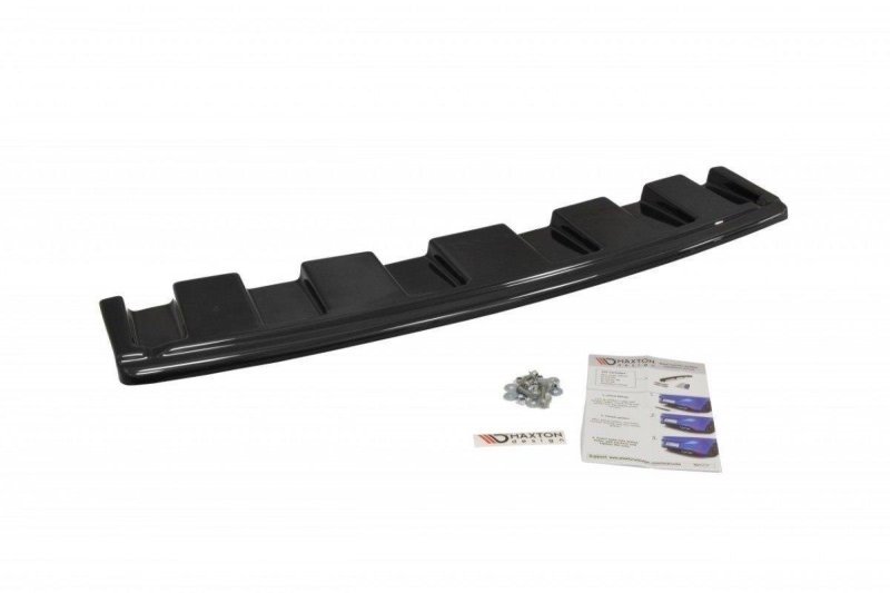 Maxton Mittlerer Diffusor Heck Ansatz für Audi S6 C7 Avant  schwarz Hochglanz AU-S6-C7-AV-RD1-G
