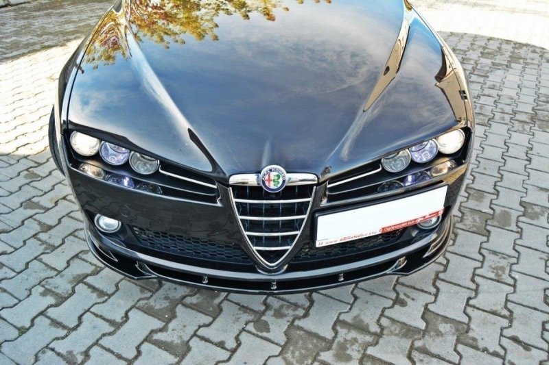Maxton Front Ansatz für v.1 ALFA ROMEO 159 schwarz Hochglanz AL-159-FD1-G