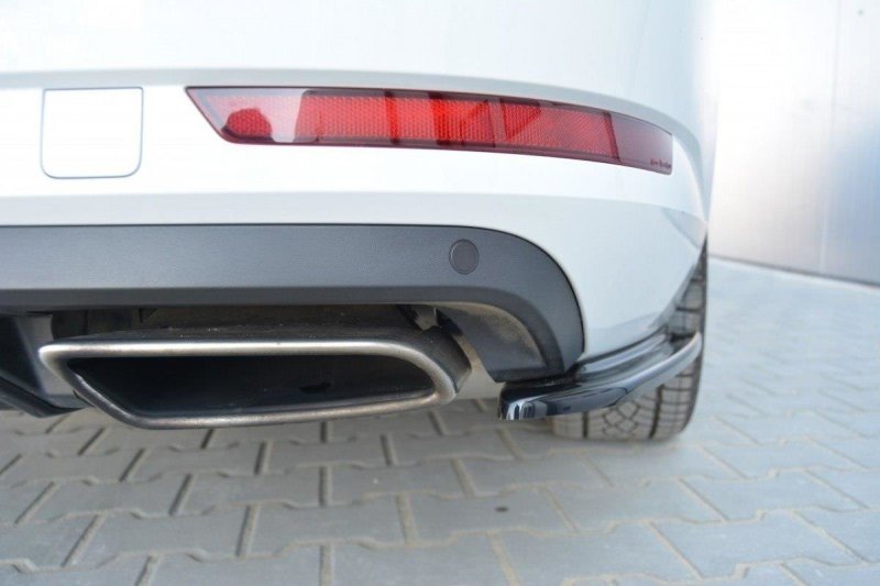 Maxton Heck Ansatz Flaps Diffusor für Skoda Superb Mk3 Hatchback / Kombi schwarz Hochglanz SK-SU-3-RSD1-G