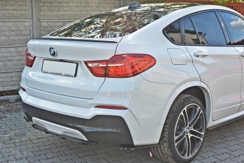 Maxton Mittlerer Diffusor Heck Ansatz für BMW X4 M Paket DTM LOOK schwarz Hochglanz BM-X4-26-MPACK-RD1+RD2-G