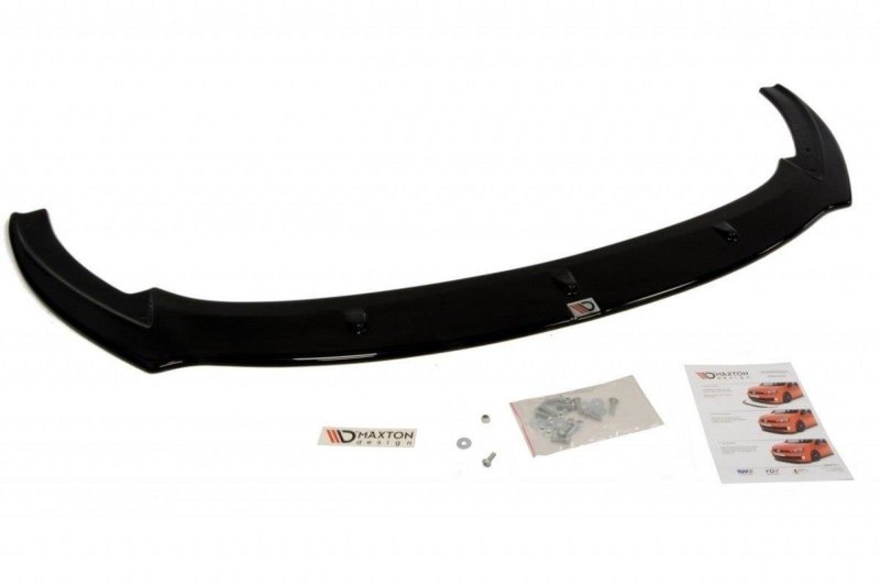 Maxton Front Ansatz für SEAT IBIZA IV CUPRA (6J) Facelift schwarz Hochglanz SE-IB-4F-CUPRA-FD1-G