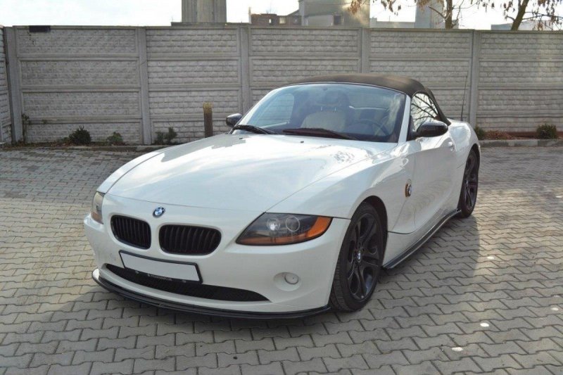 Maxton Front Ansatz für v.2 BMW Z4 E85 vor Facelift schwarz Hochglanz BM-Z4-85-FD2-G