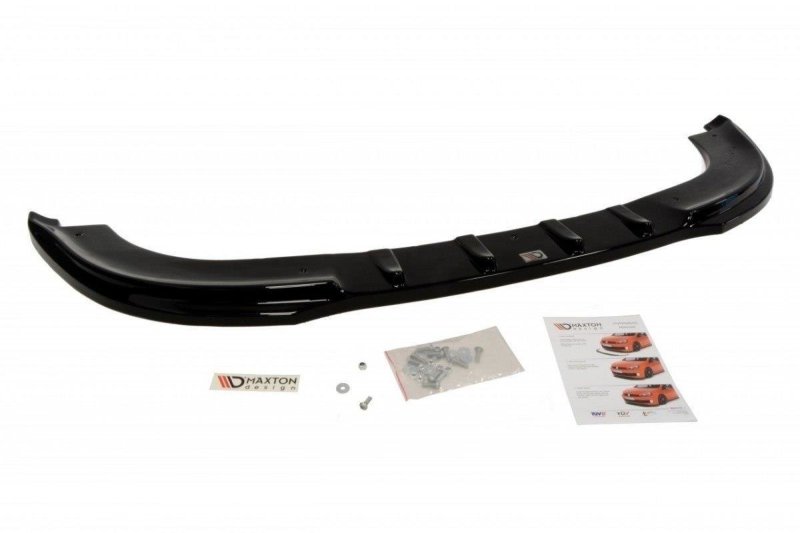 Maxton Front Ansatz für VW TOURAN schwarz Hochglanz VW-TOUR-1-FD1-G