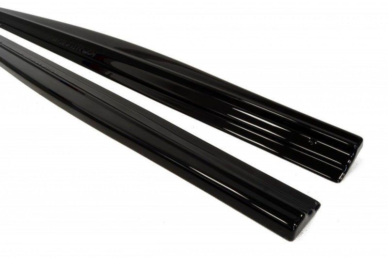 Maxton Seitenschweller Ansatz für BMW 1er F21 M135i / M140i / M-Paket schwarz Hochglanz BM-1-F20-M-SD1-G