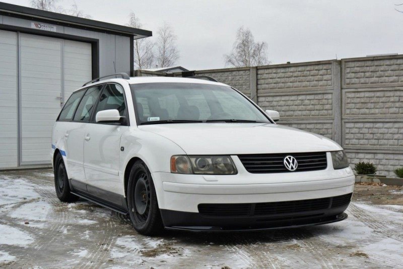 Maxton Front Ansatz für VW PASSAT B5 Carbon Look  VW-PA-B5-FD1-C