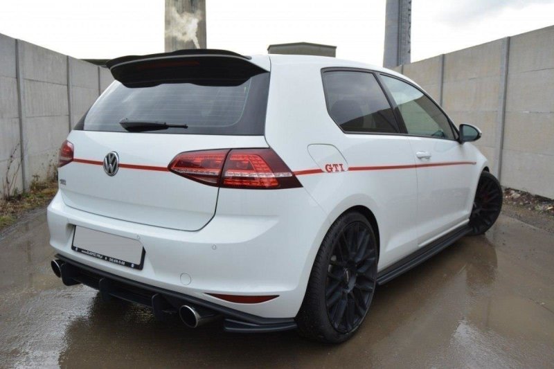 Maxton Heck Ansatz Flaps Diffusor für VW GOLF 7 GTI schwarz Hochglanz VW-GO-7-GTI-RSD1-G