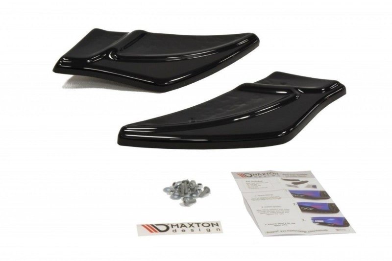 Maxton Heck Ansatz Flaps Diffusor für v.2 VW GOLF 7 R schwarz Hochglanz VW-GO-7-R-RSD2-G