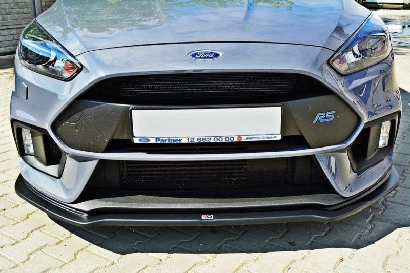 Maxton Front Ansatz V.4 für Ford Focus RS Mk3 schwarz Hochglanz FO-FO-3-RS-FD4-G