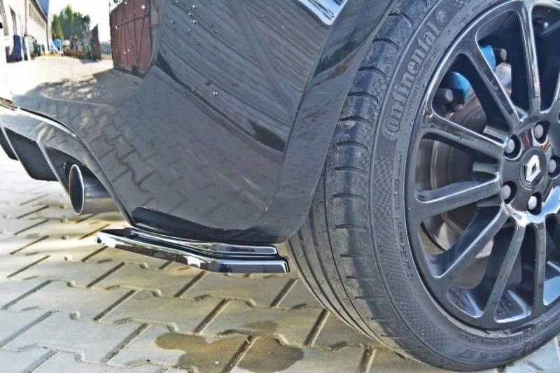 Maxton Heck Ansatz Flaps Diffusor für RENAULT CLIO III RS Carbon Look  RE-CL-3-RS-RSD1-C