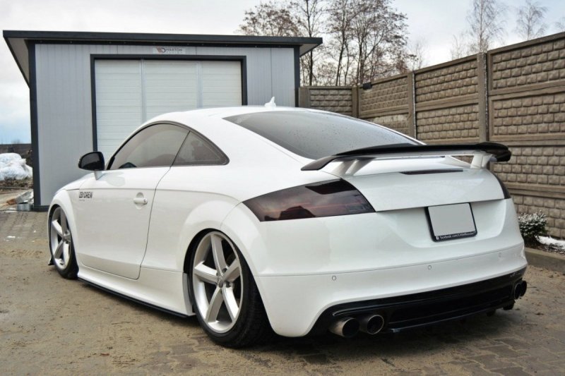 Maxton Mittlerer Diffusor Heck Ansatz für Audi TT S 8J DTM LOOK schwarz Hochglanz AU-TT-2-RS-RD1+RD2-G