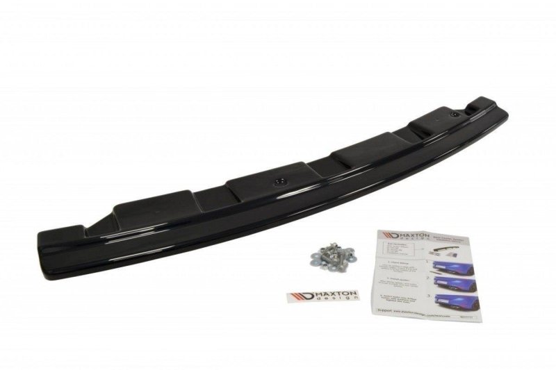Maxton Mittlerer Diffusor Heck Ansatz für BMW 5er F11 M Paket  (mit zwei Einzel Endstücken) schwarz Hochglanz BM-5-11-MPACK-RD1-G