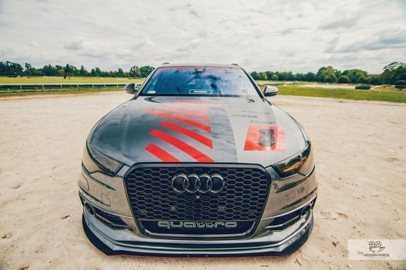 Maxton Racing Front Ansatz für AUDI A6 C7 S-LINE (2 SPLITTER = 1 SATZ) AU-A6-C7-SLINE-FD2G+CNC