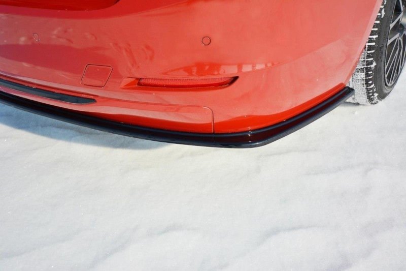 Maxton Heck Ansatz Flaps Diffusor für BMW 3er F30 schwarz Hochglanz BM-3-F30-RSD1-G