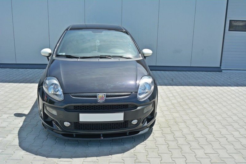 Maxton Front Ansatz für Fiat Punto Evo Abarth schwarz Hochglanz FI-PU-EVO-AB-FD1-G