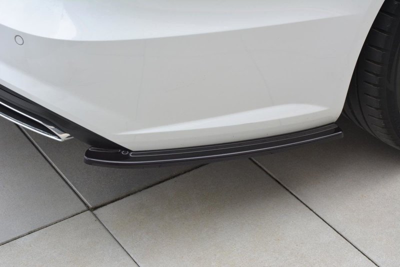 Maxton Heck Ansatz Flaps Diffusor für Audi A6 C7 Avant S-line/ S6 C7 Facelift schwarz Hochglanz AU-A6-C7F-SLINE-AV-RSD1-G