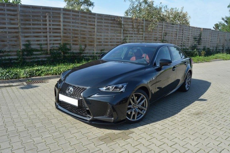 Preview: Maxton Front Ansatz V.1 für Lexus IS Mk3 Facelift F-Sport schwarz Hochglanz LE-IS-3F-FSPORT-FD1-G