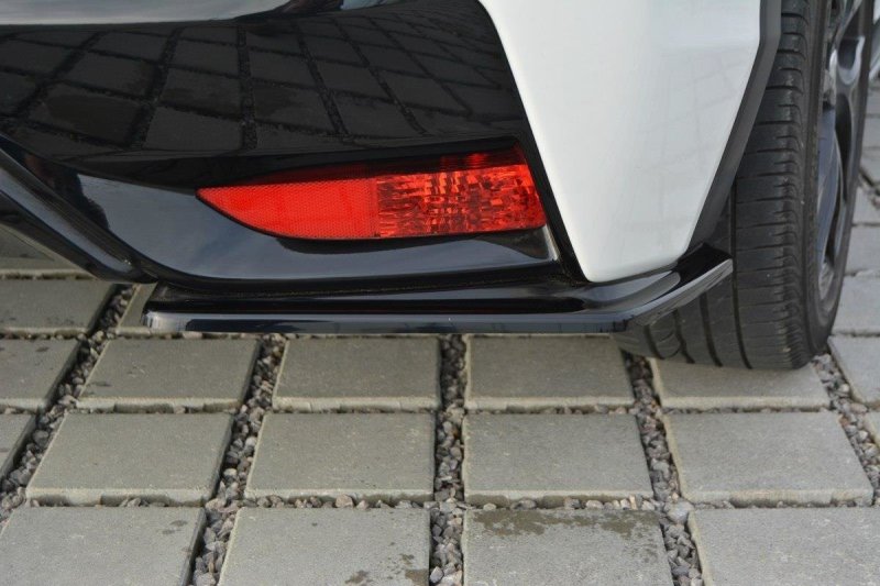 Maxton Heck Ansatz Flaps Diffusor für Honda Civic Mk9 Facelift schwarz Hochglanz HO-CI-9F-RSD1-G