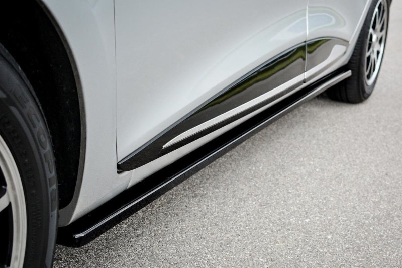 Maxton Seitenschweller Ansatz für Renault Clio Mk4 schwarz Hochglanz RE-CL-4-SD1-G