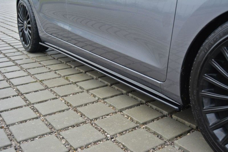 Maxton Seitenschweller Ansatz für Hyundai i30 mk.2 schwarz Hochglanz HY-I30-2-SD1-G