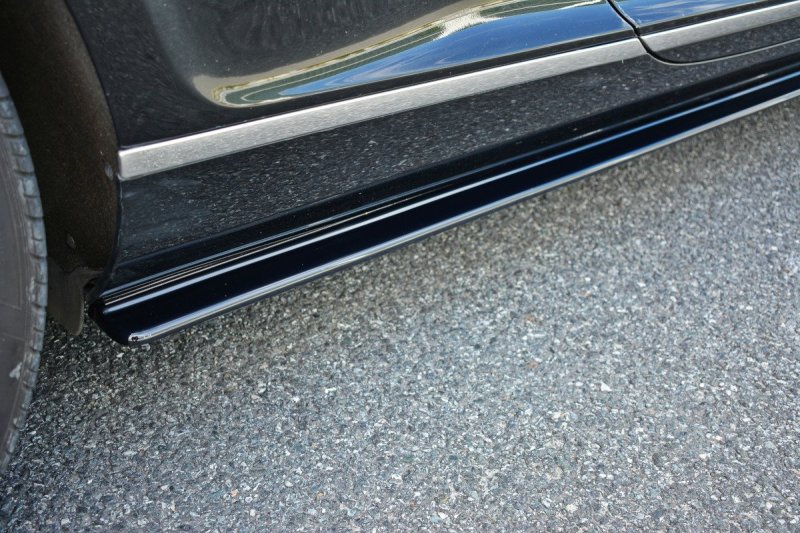 Maxton Seitenschweller Ansatz für BENTLEY CONTINENTAL GT schwarz Hochglanz BE-CO-GT-1-SD1-G