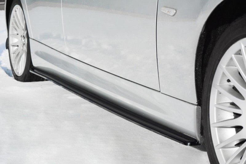 Maxton Seitenschweller Ansatz für BMW 3er E90/91 M Paket schwarz Hochglanz BM-3-90-MPACK-SD1-G
