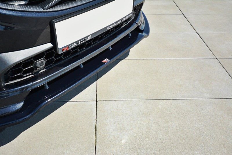 Maxton Front Ansatz V.1 für Volvo V60 Polestar Facelift schwarz Hochglanz VO-V60-1F-PS-FD1-G