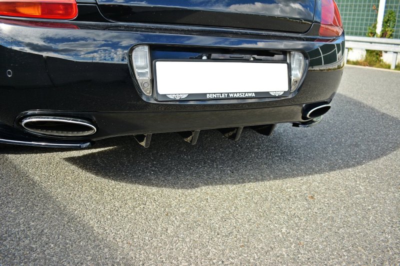 Maxton Diffusor Heck Ansatz für BENTLEY CONTINENTAL GT schwarz Hochglanz BE-CO-GT-1-RS1-G