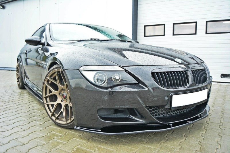Maxton Front Ansatz V.2 für BMW M6 E63 schwarz Hochglanz BM-6-63-M-FD2-G