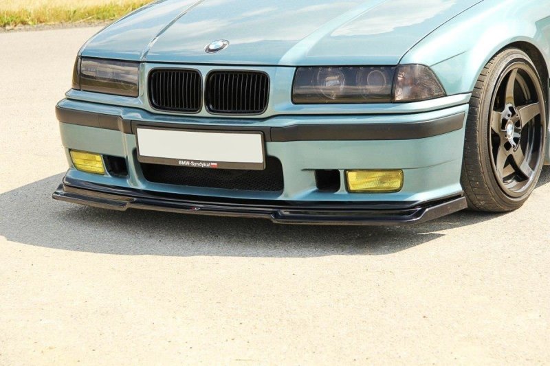 Maxton Front Ansatz V.1 für BMW M3 E36 schwarz Hochglanz BM-3-36-M-FD1-G