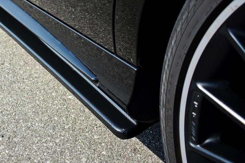 Maxton Seitenschweller Ansatz für Mercedes A W176/ CLA 117 AMG/ CLA 117 AMG LINE Facelift schwarz Hochglanz ME-CLA-117F-AMG-SD1-G