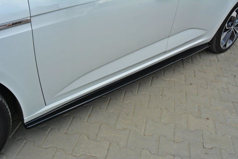 Maxton Seitenschweller Ansatz für Renault Megane Mk4 Hatchback schwarz Hochglanz RE-ME-4-SD1-G