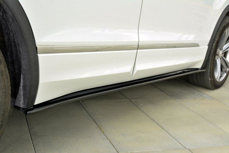 Maxton Seitenschweller Ansatz für Vw Tiguan Mk2 R-Line schwarz Hochglanz VW-TI-2-RLINE-SD1-G