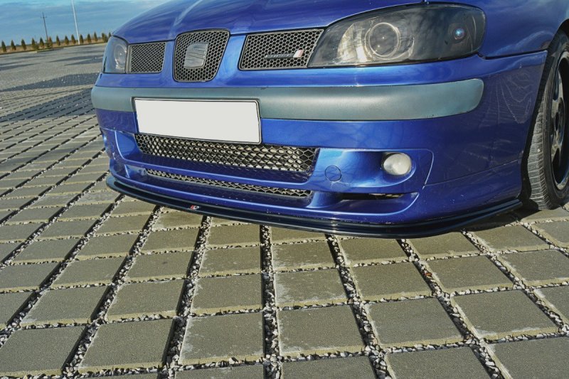 Maxton Front Ansatz V.1 für SEAT IBIZA MK2 FACELIFT CUPRA schwarz Hochglanz SE-IB-2F-CU-FD1-G