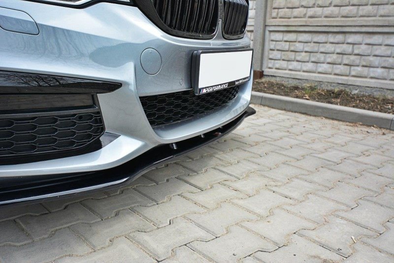 Maxton Front Ansatz V.1 für BMW 5er G30/ G31 M-Paket schwarz Hochglanz BM-5-G30-MPACK-FD1-G