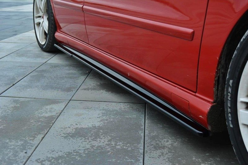 Maxton Seitenschweller Ansatz für Seat Leon Mk1 Cupra schwarz Hochglanz SE-LE-1-CU-SD1-G