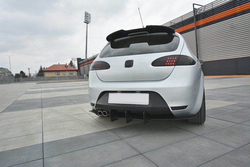Maxton Diffusor Heck Ansatz für Heckschürze V.2 für Seat Leon Mk2 Cupra/ FR SE-LE-2-FR-CNC-RS2
