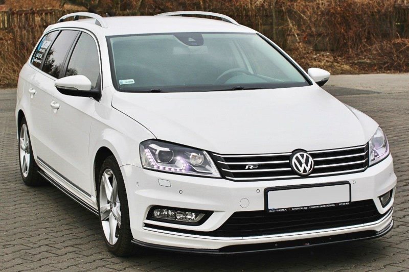 Maxton Front Ansatz V.1 für Vw Passat B7 R-Line Carbon Look  VW-PA-B7-RLINE-FD1-C