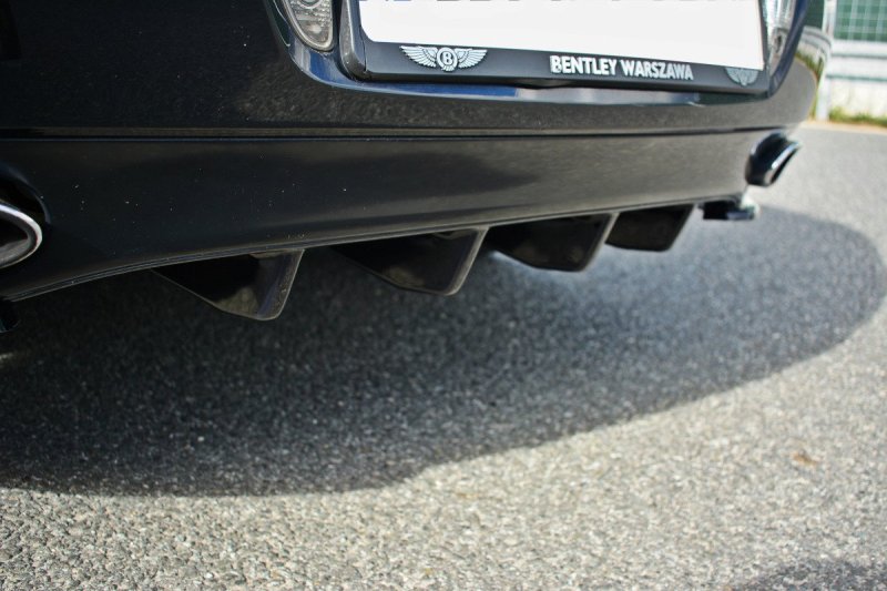 Maxton Diffusor Heck Ansatz für BENTLEY CONTINENTAL GT schwarz Hochglanz BE-CO-GT-1-RS1-G