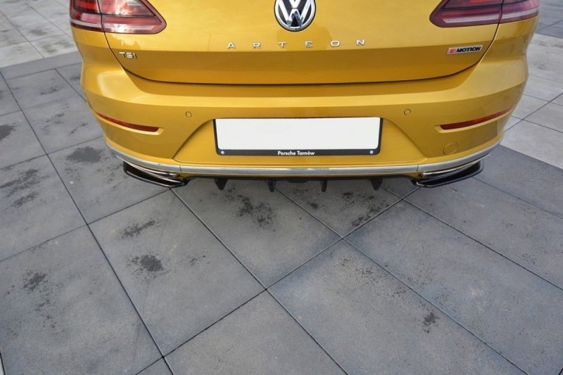 Maxton Diffusor Heck Ansatz für VW ARTEON schwarz Hochglanz VW-AR-1-RLINE-RS1-G