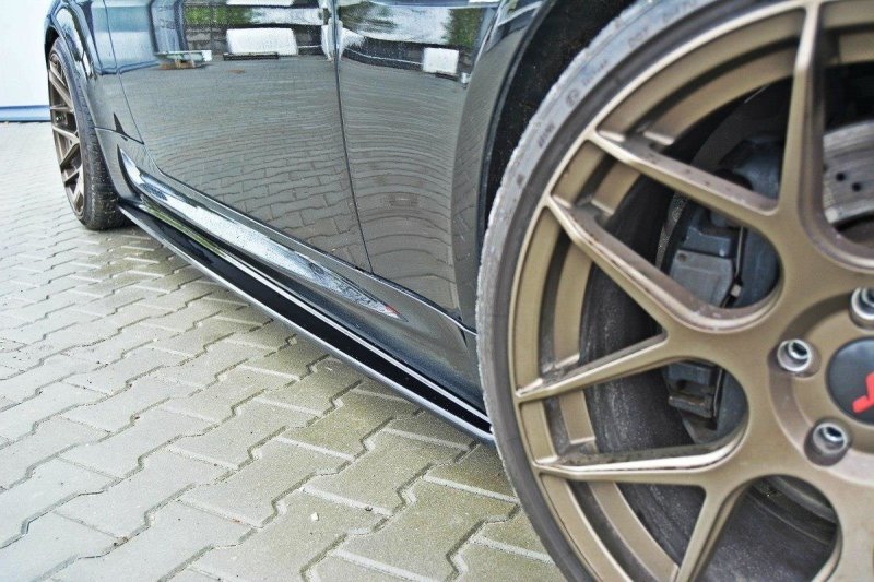 Maxton Seitenschweller Ansatz für BMW M6 E63 schwarz Hochglanz BM-6-63-M-SD1-G