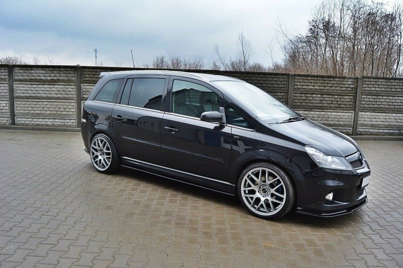 Maxton Seitenschweller Ansatz für OPEL ZAFIRA B OPC Carbon Look  OP-ZA-2-OPC-SD1-C