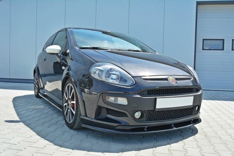 Maxton Front Ansatz für Fiat Punto Evo Abarth schwarz Hochglanz FI-PU-EVO-AB-FD1-G