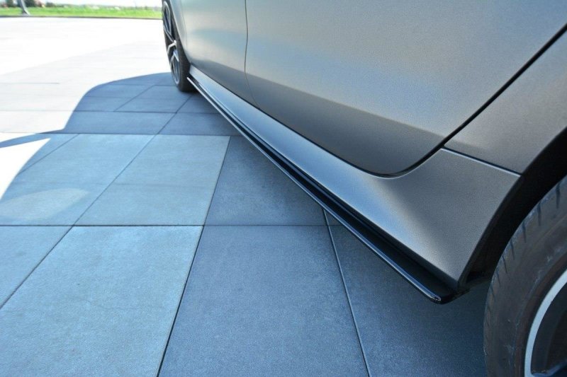 Maxton Seitenschweller Ansatz für Audi RS7 C7 FL schwarz Hochglanz AU-RS7-1F-SD1-G