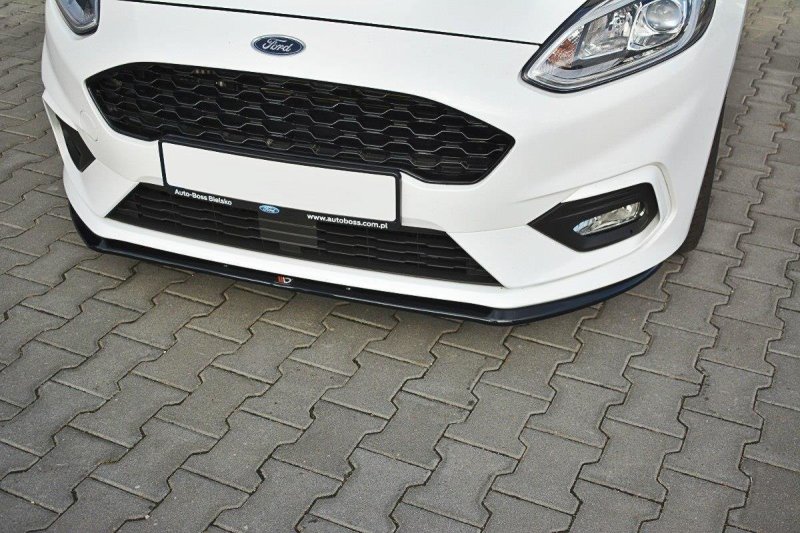 Maxton Front Ansatz V.3 für Ford Fiesta Mk8 ST / ST-Line schwarz Hochglanz FO-FI-8-STLINE-FD3-G