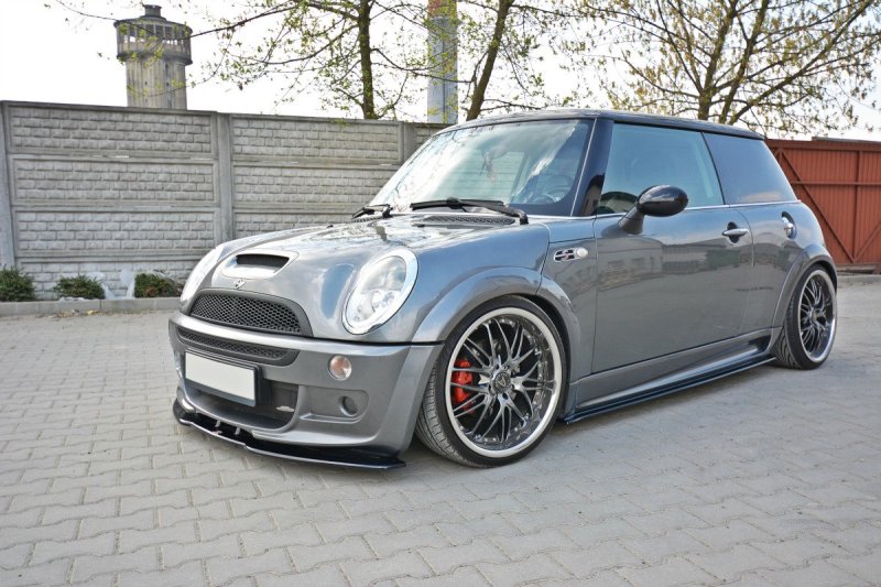 Maxton Front Ansatz für MINI R53 COOPER S JCW schwarz Hochglanz MC-S-1-53-JCW-FD1-G