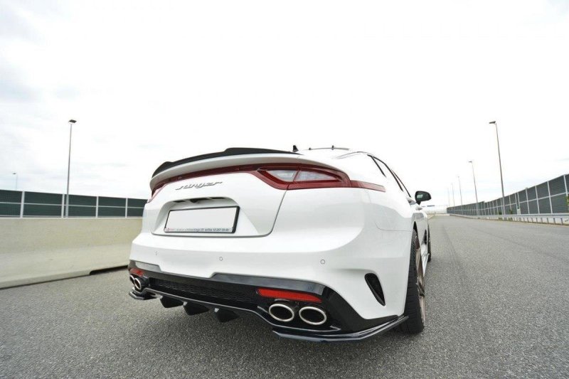 Maxton Diffusor Heck Ansatz für KIA STINGER GT schwarz Hochglanz KI-ST-1-GT-RS1-G
