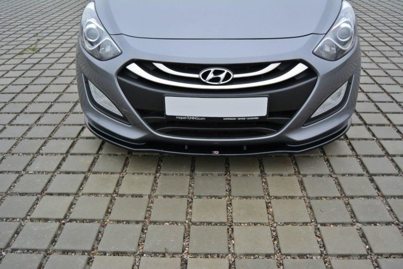 Maxton Front Ansatz für Hyundai i30 mk.2 schwarz Hochglanz HY-I30-2-FD1-G